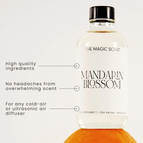 Miniatura 3 de Aceite Difusor de Esencia Mágica Mandarin Blossom - Aromas de Lujo para Hotel y Hogar Inspirados en las Maldivas - Aceites de Esencia para Difusor