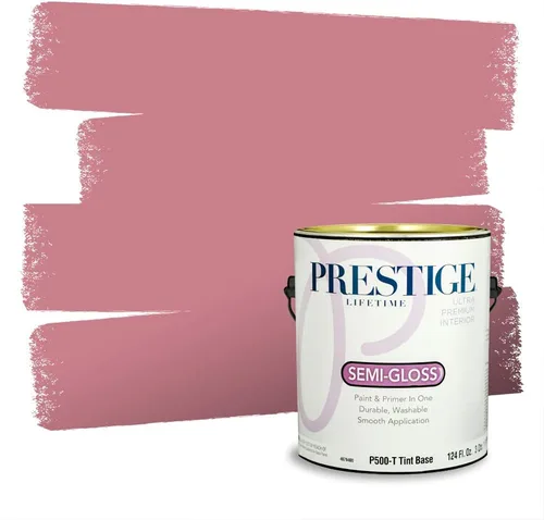 Miniatura 778 de Prestige Paints Pintura exterior e imprimación en uno, 1 galón, plano, coincidencia comparable de Valspar* Amber Rose*