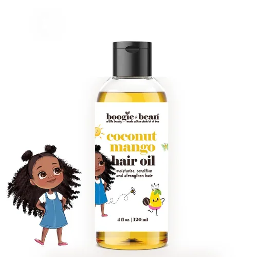 Aceite para el cabello para niños para estilos rizados, naturales y trenzados, adecuado para bebés, niñas y niños con tipos de cabello 4C
