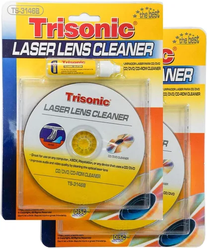 DDI 2 kits de limpiador de lentes láser Trisonic CD/DVD/CD-ROM - Líquido incluido