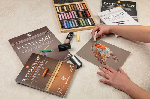 Miniatura 7 de Clairefontaine 11.8 x 15.7 in Pastelmat Pegado Pad en varios colores Blanco