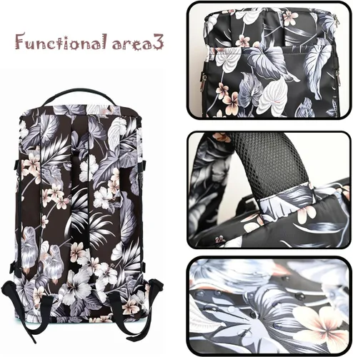 Miniatura 4 de Mochila multifuncional para gimnasio, 4 formas de transporte, impermeable, con compartimento para zapatos, para viajes, deportes, camping, laptop