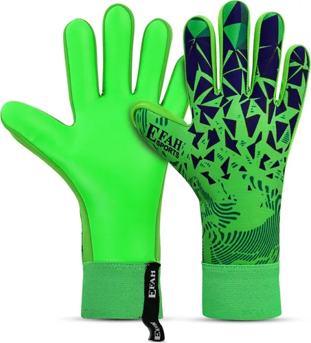 Miniatura 8 de Guantes de portero de fútbol para niños, jóvenes y adultos profesionales con palmas de protección y agarre reforzado