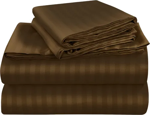 Miniatura 24 de ROYALE LINENS Juego de 4 sábanas King - Ropa de cama de microfibra cepillada suave de 1800 hilos - 1 sábana ajustada y 1 sábana lisa, 2 fundas