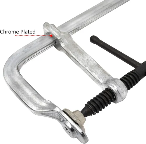 Miniatura 5 de Strong Hand Tools Abrazadera para uso público, 4.5" de capacidad, 500 LB presión de sujeción, 5/8"-5/16" tamaño del riel, 3-1/4" profundidad