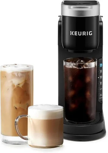 Keurig K-Café Barista Bar Cafetera de una sola porción, con 3 tamaños de preparación, capacidades de preparación caliente y fría, botón de chupito