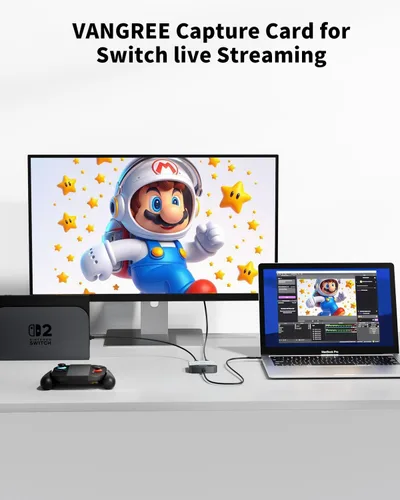 Miniatura 7 de Tarjeta de captura para Nintendo Switch, tarjeta de captura de audio y video 4K, grabadora HDMI 1080P 60FPS USB C 3.0 para juegos/transmisión