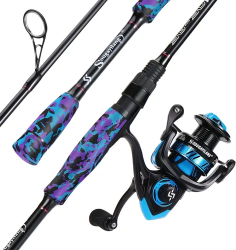 Miniatura 11 de Sougayilang Fishing Rod and Reel Combo, Stainless Steel Guides Fishing Pole with Spinning Reel Combo for Bass Fishing
