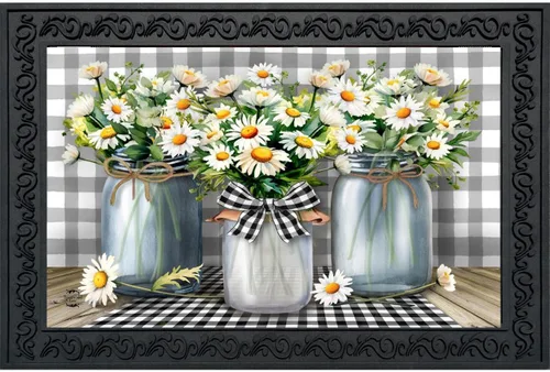 Miniatura 5 de Briarwood Lane Felpudo de primavera con flores frescas de granja