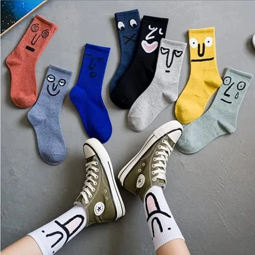 Miniatura 2 de MORSNE Divertidos calcetines novedosos de algodón, bonitos y coloridos para mujeres y hombres, regalos acogedores, juego de 10 pares, Multicolor