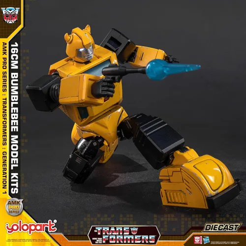 Miniatura 4 de YOLOPARK Transformers G1 Bumblebee - Figura de acción fundida a presión, serie AMK PRO de 6.3 pulgadas, juguetes transformadores altamente
