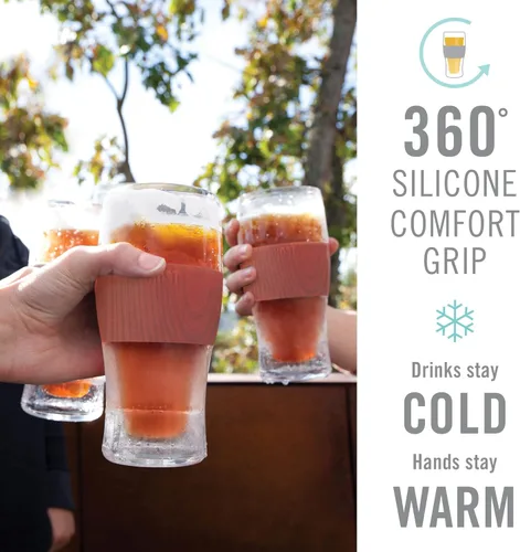 Miniatura 2 de Host Freeze, Tazas Congelables, Juego de Pintas Congelables, Cerveza Mantén Tus Bebidas Frías, Vasos Aislados de Doble Pared, Vaso Térmico para Café