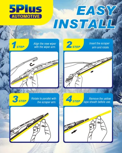 Miniatura 2 de 5 PLUS® Limpiaparabrisas trasero de 10 pulgadas para brazo de limpiaparabrisas con gancho J/U (paquete de 1 pieza de PVC), repuesto para Chevy Trax