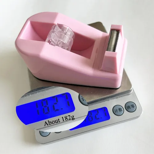 Miniatura 4 de Dispensador de cinta de escritorio resistente, accesorios de escritorio para oficina floral, dispensadores de cinta para oficina, base Púrpura