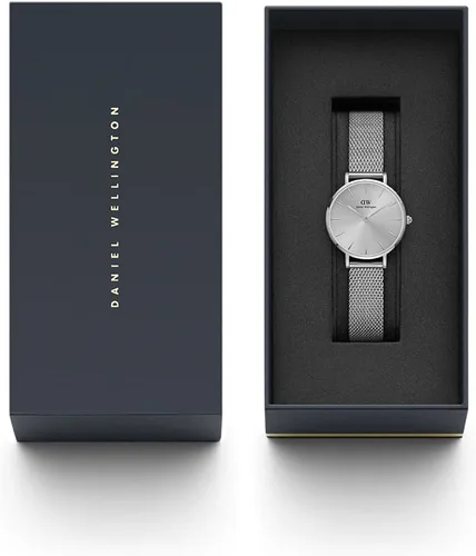 Miniatura 3 de Daniel Wellington Reloj Petite Sterling, pulsera de malla de plata