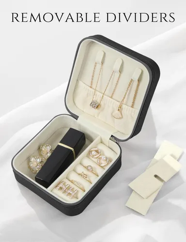 Miniatura 2 de Estuche de joyería de viaje, caja de joyería de viaje, mini estuche de joyería de viaje, estuche organizador de joyas, cajas organizadoras