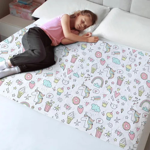 Miniatura 9 de Hygge Sheets - Almohadillas para orinar para niños y niños pequeños, 100% impermeable, almohadilla antideslizante para camas de tamaño matrimonial