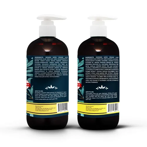 Miniatura 7 de Juego de champú y acondicionador de biotina de aceite de argán marroquí (2 x 16.9 onzas líquidas) Tratamiento natural de reparación, hidratación