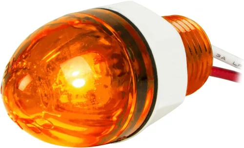 GG Grand General 75390 Mini empuje/tornillo sandía ámbar/ámbar luz LED con tuerca 1 pulgada