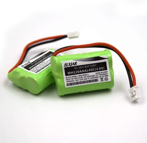 Miniatura 6 de Paquete de 2 baterías recargables Ni-MH de 4.8 V 150 mAh para SportDOG SDT00-11907 MH120AAAL4GC (DC-17), SD-400, SD-350, SD-800 Series, SAC00-15724