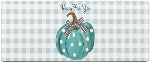 Miniatura 7 de Tapete de baño de calabaza turquesa para bañera, antideslizante, de secado rápido y absorbente, de tierra de diatomeas, tapete lavable de cocina