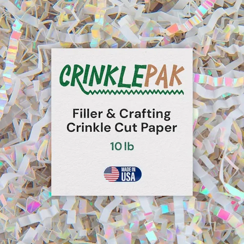 Miniatura 13 de Relleno de papel arrugado de 10 libras fabricado en EE. UU. Relleno de papel triturado para embalajes de envío, envoltorios de regalo, excelente