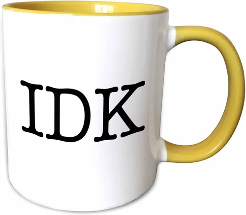 Miniatura 9 de 3dRose Idk - Taza de dos tonos, 11 onzas, multicolor 2-Varios
