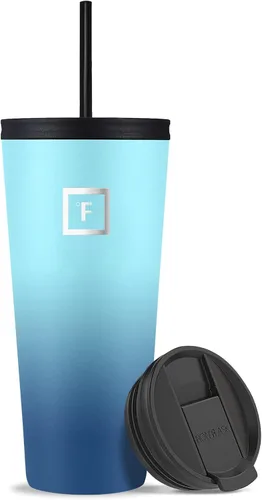 Miniatura 10 de IRON °FLASK Taza clásica - Botella de agua de acero inoxidable aislada al vacío, de doble pared, taza para beber, taza de viaje aislada