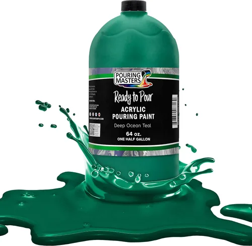 Miniatura 32 de POURING MASTERS Pintura Acrílica Roja Carmesí Lista para Verter - Premium de 8 Onzas Premezclada a Base de Agua - para Lienzo, Madera, Papel, Rojo