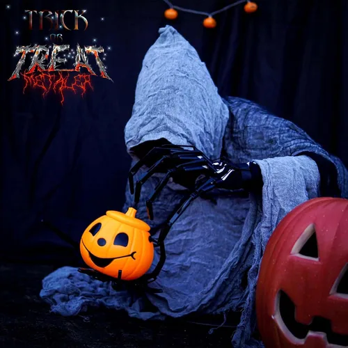 Miniatura 6 de Magoog Dedos articulados de Halloween con guantes, extensiones de dedos articuladas, mano de esqueleto espeluznante con garras de hueso, accesorios