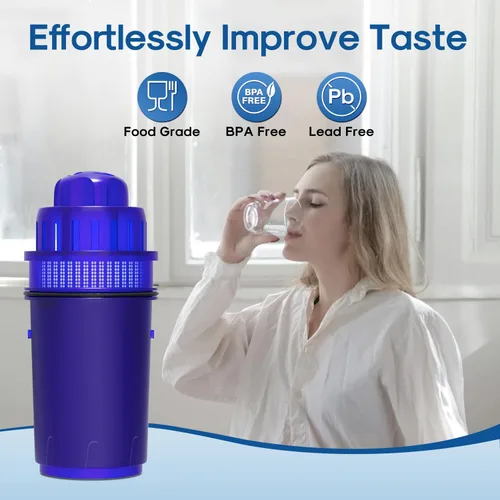 Miniatura 8 de ICEPURE Filtro de agua para jarra, compatible con todos los sistemas de filtración PUR® para jarras y dispensadores, repuesto para PUR CRF950Z