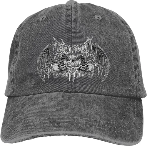 Miniatura 9 de Cowboy Hat Trendy Hats for Man and Women Djustable Four Season Outdoor Baseball Cap of Hell Skull with Angel Deep Heather