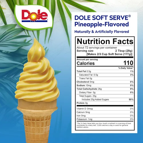 Miniatura 5 de Dole Soft Serve Mix piña, 4.40 libras