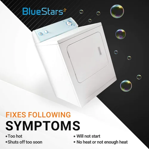 Miniatura 4 de BlueStars 279973 MEDB835DW4 - Kit de fusibles de corte térmico para secadora Whirlpool y Kenmore GEW9250PW1 GEW9250PW0 WED5100HW1 WED8300SW2