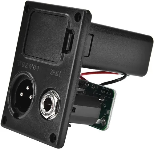 Miniatura 8 de Preamplificador de pastilla de guitarra acústica, preamplificador de guitarra eléctrica con ecualizador de 5 bandas, pastilla piezoeléctrica