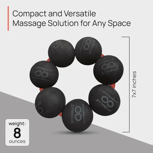 Miniatura 4 de Bolas de espuma para masaje Myoballs, bolas con giro de 360 grados, para masaje de alivio en puntos de desencadenamiento del dolor, 7-Ball Pro, 1