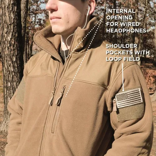 Miniatura 2 de Rothco Spec Ops - Chaqueta de forro polar táctica, ideal para usar en capas
