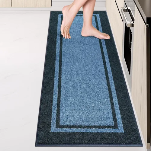 Miniatura 23 de anllugs Alfombras de cocina de 24 x 36 pulgadas, antideslizantes, lavables a máquina, tapetes absorbentes y cómodos para cocina, fregadero, Beige