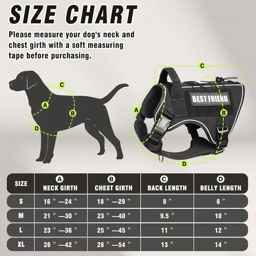Miniatura 5 de Arnés Táctico para Perros Talla Pequeña, Sin Tirones Chaleco Militar para Perros con Asa, Arnés Reflectante de Servicio Pesado para Mascotas