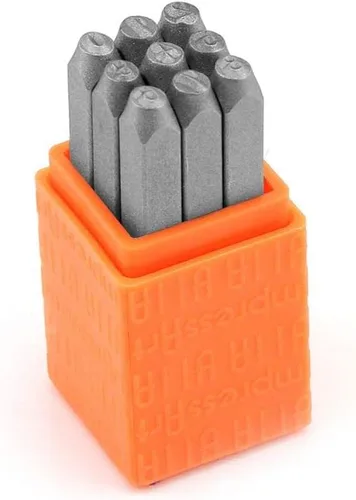 Miniatura 9 de Juego básico de sellos de metal Bridgette de ImpressArt, letras minúsculas y mayúsculas
