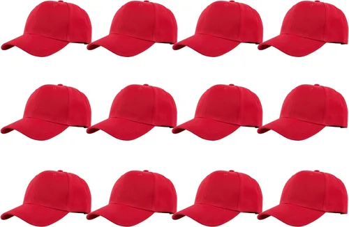 Miniatura 23 de Gorras de béisbol con correa trasera ajustable, lisas, negras, 12