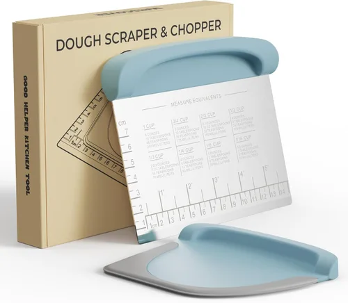 Herramienta Raspador de Banco Cortador de Masa - Raspador de Tazón para Repostería para Pan, Pastel, Pizza, Cuchillo de Banco, Raspador de Masa de