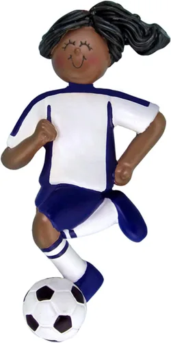 Miniatura 2 de Adornos de fútbol 3D para niña para árbol de Navidad, adorno de fútbol personalizado 2025, adornos de Navidad personalizados para niños, regalos