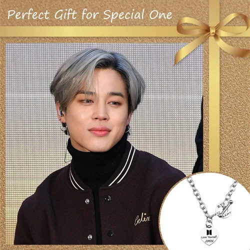 Miniatura 3 de ARETIS - Collar de regalo para niños Kpop Bangtan Be the Best J-HOPE JIMIN JIN JK RM SUGA V Collar Bangtan Boys Lover Jewelry Regalo para niños fans