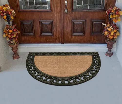 Miniatura 104 de A1HC Tapete para Puerta de Fibra de Coco Natural y Caucho, 30"x48" – Grueso, Duradero, Resistente, Anti-Desprendimiento, Resistente a