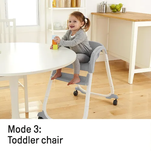 Miniatura 6 de Ingenuity SmartClean Trio Elite - Silla alta convertible 3 en 1 para bebé, silla para niños pequeños y asiento elevador de comedor, para edades de 6