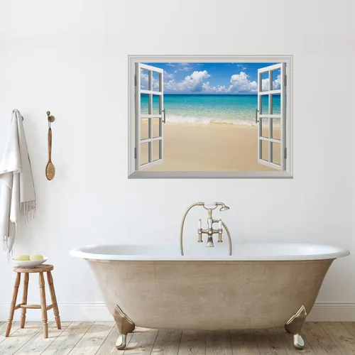 Miniatura 9 de wall26 Adhesivo de pared extraíble/mural de pared Spring on the Plains Creative Window View Decoración de pared - 36 x 48 pulgadas Primavera