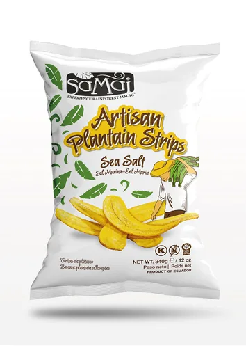 Miniatura 32 de SAMAI Chips de plátano de chile de 2.65 onzas, paquete de 15 unidades, totalmente naturales, sin OMG, sin gluten y Kosher