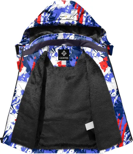 Miniatura 3 de Chaqueta de esquí impermeable para niño con capucha GEMYSE