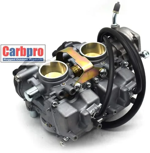 Miniatura 7 de Carburador YFM660 para Yamaha Raptor 660 660R YFM660 YFM660 660R Carb con filtro de aire espuma y válvula de combustible Petcock Raptor Reemplazar